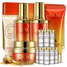 Подарунковий набір з муцином равлика ROREC Intensive Water Skin Intensive Nourishment Repair