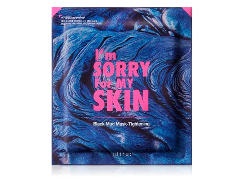 Маска для обличчя чорна глина Ultru I'm Sorry For My Skin Black Mud Mask - Tightening