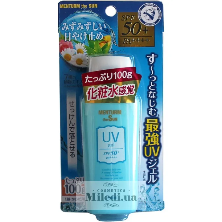 Сонцезахисний гель для обличчя і тіла Omi Brotherhood Menturm The Sun UV Gel SPF50+ PA++++ 100 мл