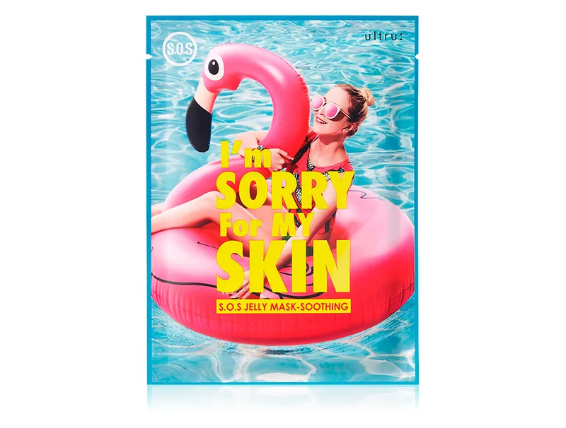 Маска для обличчя після перебування на сонці Ultru I'm Sorry For My Skin S.O.S Jelly Mask - Soothing