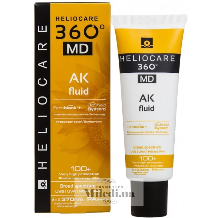 Сонцезахисний крем-флюїд АК з тотальним захистом Cantabria Labs Heliocare 360º MD AK Fluid Sunscreen SPF100+ 50 мл