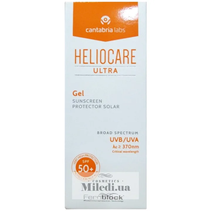 Сонцезахисний ультра гель для жирної шкіри з акне Cantabria Labs Heliocare Ultra Gel SPF50+ 50 мл