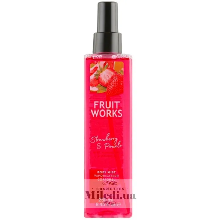 Спрей для тіла Полуниця і помело Grace Cole Fruit Works Strawberry & Pomelo Body Mist 250 мл