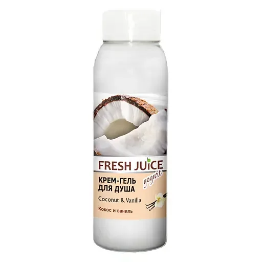 Крем-гель для душу Fresh Juice Coconut & Vanilla, 300 мл