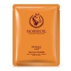 Маска-серветка для обличчя з оліями зволожуюча BIOAQUA Horse Oil (30г)