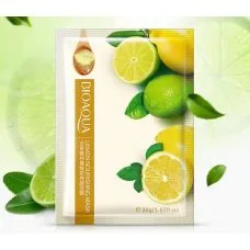 Маска-серветка для обличчя живильна з лимоном BIOAQUA Lemon Nourishing Mask (30г)