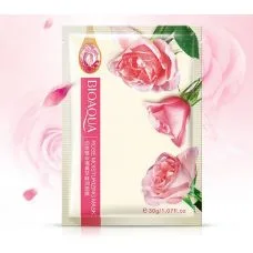 Маска-серветка для обличчя зволожуюча з трояндою BIOAQUA BIOAQUA Rose Moisturizing Mask (30г)
