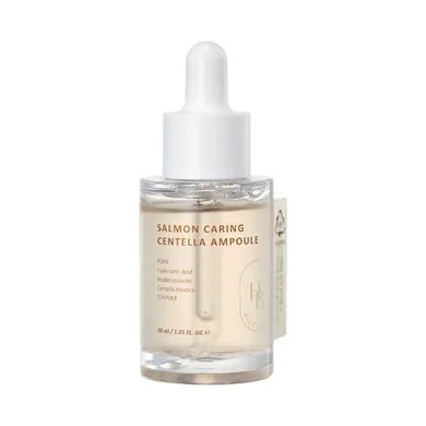 HEVEBLUE Salmon Caring Centella Ampoule – сироватка з PDRN і центеллою 30 мл