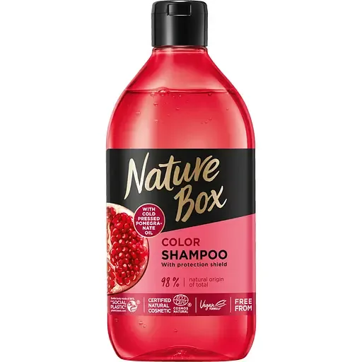 Шампунь Nature Box для фарбованого волосся з гранатовою олією холодного віджиму 385 мл