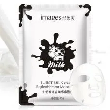 Маска-серветка для обличчя зволожуюча з молоком BIOAQUA Burst Milk Mask Replenishment Moisturizing (25г)