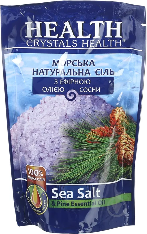 Сіль для ванни Crystals Health з ефірною олією сосни 500 г