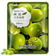 Маска-серветка для обличчя з оливою зволожуюча і поживна IMAGES Pure Source Chinese Olive (40г)