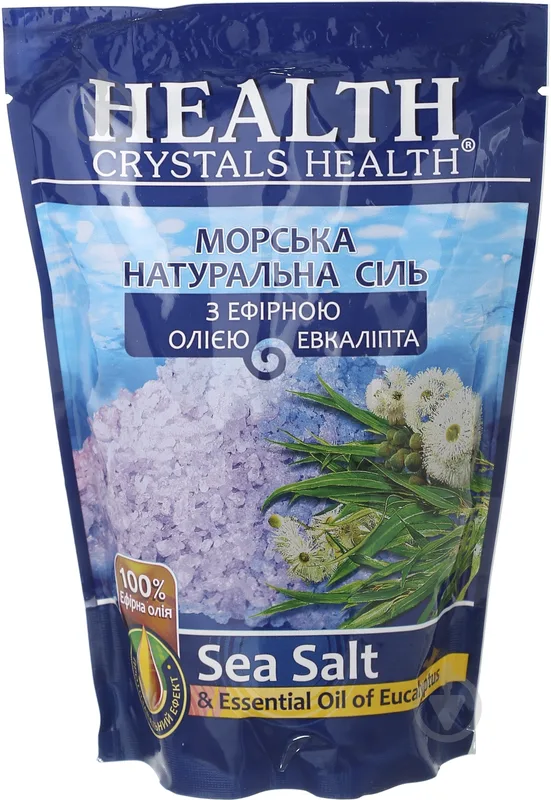 Сіль для ванни Crystals Health з ефірною олією евкаліпта 500 г