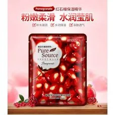 Маска-серветка для обличчя з гранатом зволожуюча IMAGES Pure Source Pomegranate (40г)