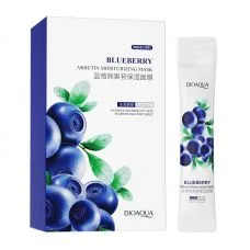 Набір зволожуючих і відновлюючих масок з чорницею в сашетках BIOAQUA Blueberry Arbutin Moisturizing Mask (4мл*20шт)