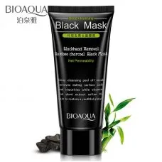 Чорна маска плівка з бамбуковим вугіллям BIOAQUA Black Mask (60г)