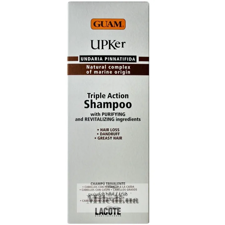 Трифазний шампунь для волосся потрійної дії Guam UPKer Triple Action Shampoo 200 мл