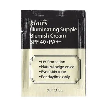 Dear, Klairs Illuminating Supple blemish cream SPF40 PA++ – ВВ-крем для сяйва шкіри (пробник 3 мл)
