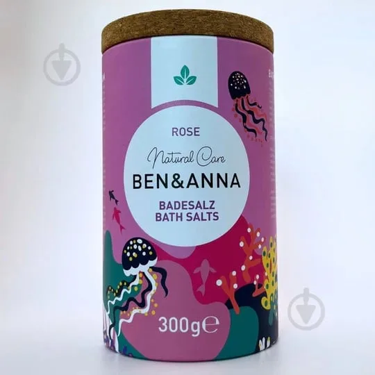Сіль для ванн BEN&ANNA Троянда 300 г