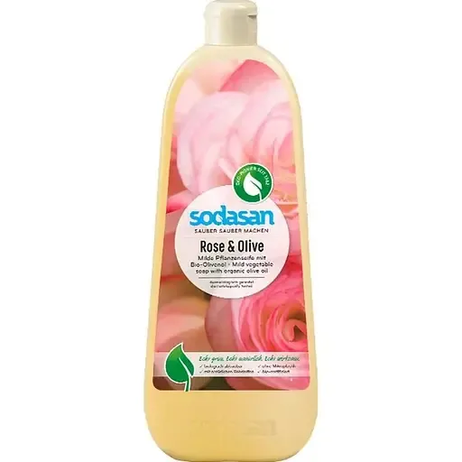 Органічне рідке мило Sodasan Rose-Olive 1 л