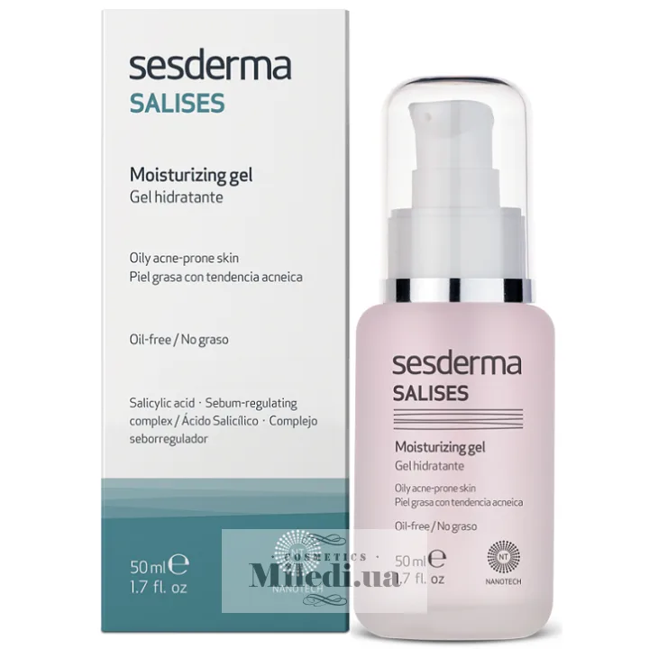 Зволожуючий гель для жирної шкіри Sesderma Laboratories Salises Moisturising Gel 50 мл