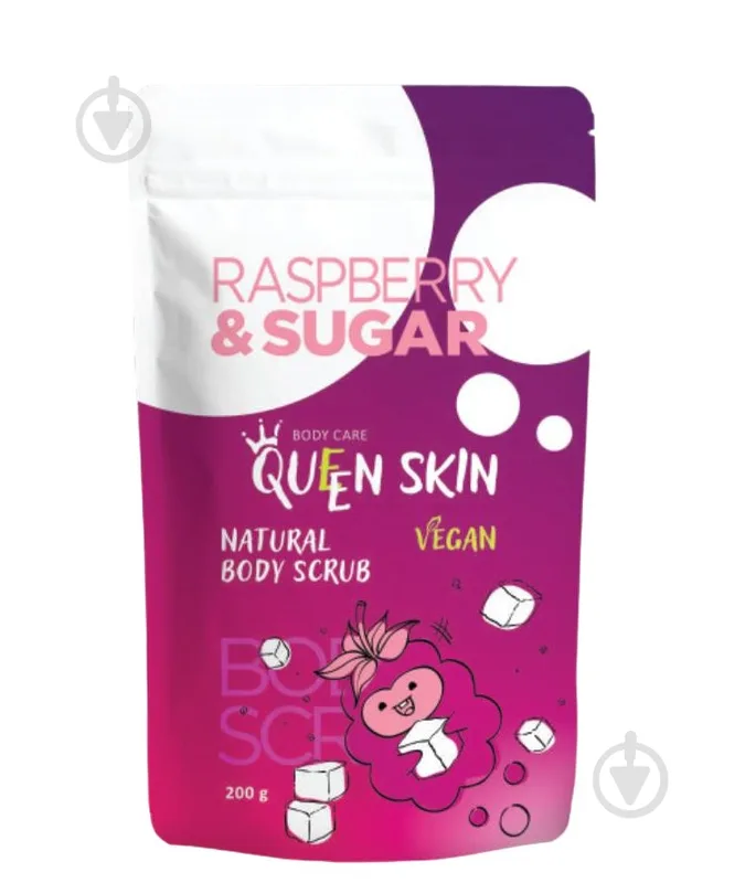 Скраб для тіла Queen skin із кісточками малини 200 г