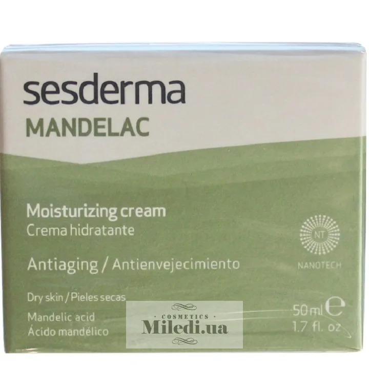 Зволожуючий крем з мигдальною кислотою Sesderma Laboratories Mandelac Facial Moisturizing Cream 50 мл