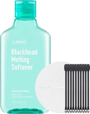 Jumiso Blackhead melting softner 150ml + cotton pad (40pads) + cotton Swab 10ea – набір тонер і пади проти чорних цяток