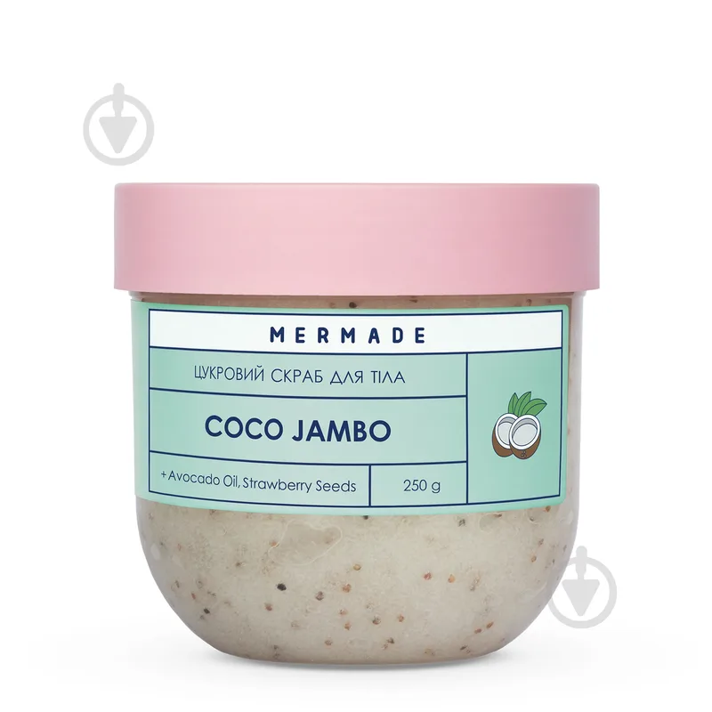 Скраб для тіла цукровий Mermade Цукровий скраб для тіла MERMADE Coco Jambo 250 г 250 г