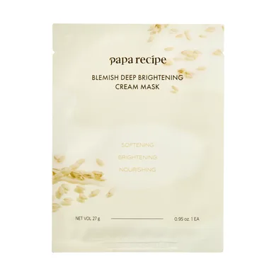 Papa Recipe Blemish Deep Brightening Cream Mask – освітлювальна маска ферментованим рисом і біотиками 1 шт.