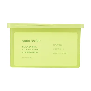 Papa Recipe Real Centella Cica Daily Quick Cooling Mask, 30 sheets – упаковка заспокійливих масок з екстрактом центелли 30 шт