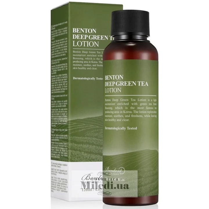 Benton Deep Green Tea Lotion – лосьйон з зеленим чаєм 120 мл. (термін придатності до 09.03.2027)