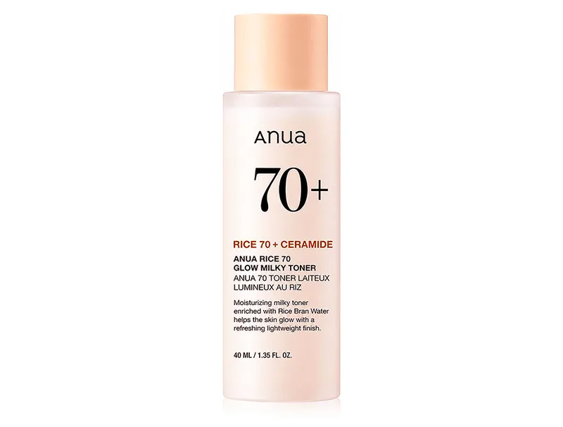 Молочний тонер для сяйва шкіри обличчя з рисом Anua Rice 70 Glow Milky Toner, 40мл