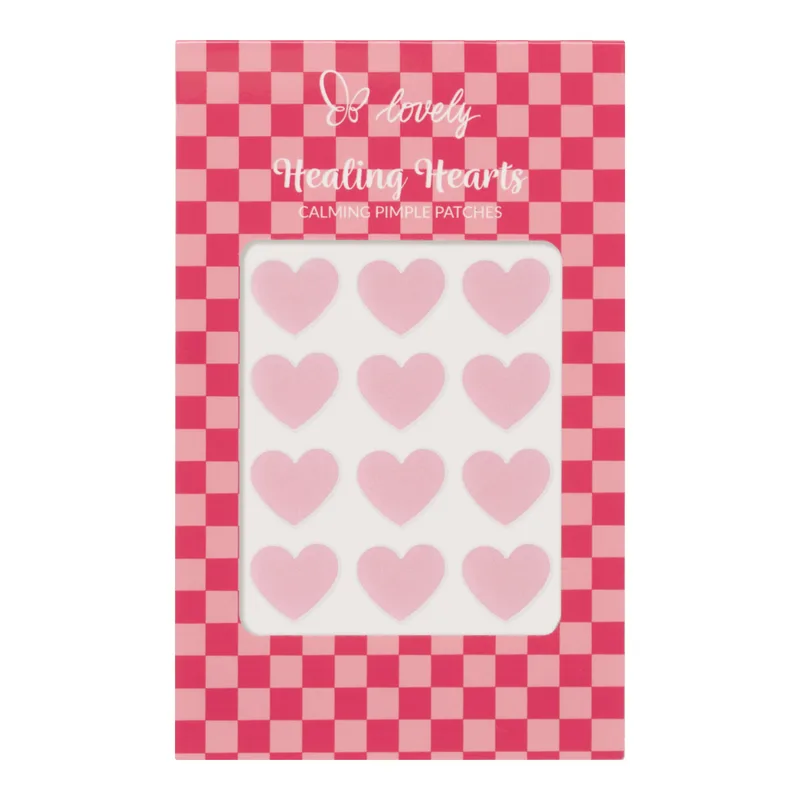 Lovely Healing Hearts гідрогелеві наліпки у формі серця від недосконалос 12 штук