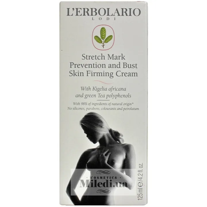 Зміцнюючий крем від розтяжок шкіри грудей L`Erbolario Crema Rassodante Antismagliature Pelle Seno 125 мл