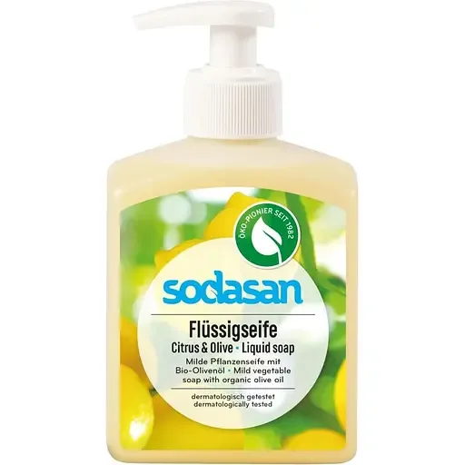 Органічне рідке мило Sodasan Citrus-Olive 300 мл