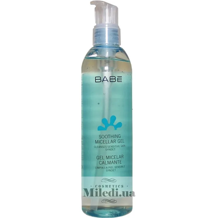 Заспокійливий міцелярний гель для вмивання Babe Laboratorios Soothing Micellar Gel 250 мл