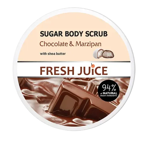 Цукровий скраб для тіла Fresh Juice Chocolate & Мarzipan 225 мл