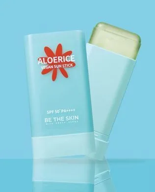 Be The Skin Aloerice Vegan Sun Stick – сонцезахисний стік з алое SPF50+ PA++++