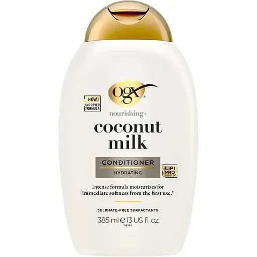 Кондиціонер для волосся OGX Coconut Milk живильний, з кокосовим молоком 385 мл