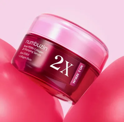Концентрована сироватка для пружності шкіри - NUMBUZIN No.2 Rose PDRN Collagen 2X Plumping Serum, 30 мл