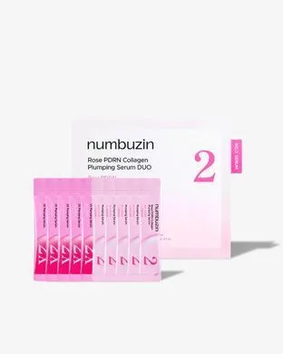 Numbuzin No.2 Rose PDRN Collagen Plumping Serum Duo Mini – набір сироваток для пружності шкіри з PDRN і колагеном (10 стіків)