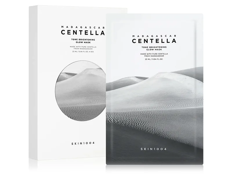 Skin1004 Madagascar Centella Tone Brightening Glow Mask – тканинна маска для освітлення та сяяння шкіри