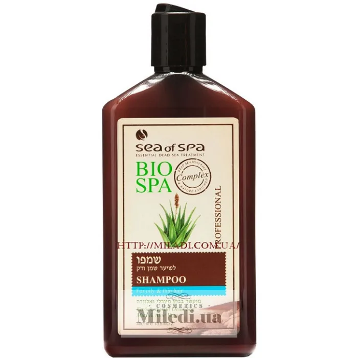Шампунь з мінеральною гряз'ю і алое Sea of ​​Spa Bio Spa Professional Shampoo Oily Thin Hair 400 мл