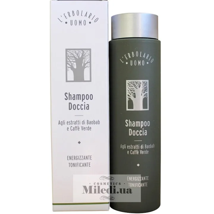 Шампунь-гель для душу Баобаб L'Erbolario Uomo Baobab Shampoo Doccia 250 мл