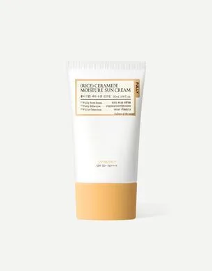 FULLY Rice Ceramide Moisture Sun Cream – зволожуючий сонцезахисний крем на сучасних фільтрах SPF50+ PA++++ 50 мл
