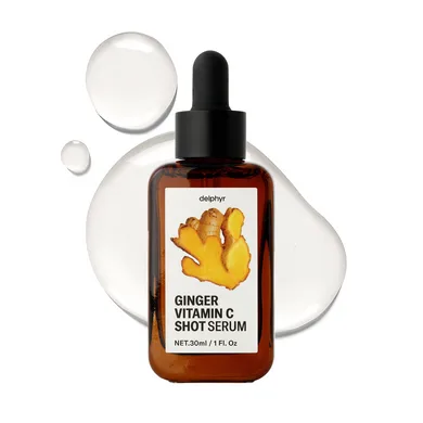 Delphyr Ginger Vitamin C Shot Serum – освітлювальна сироватка з імбиром та вітаміном С 30 мл