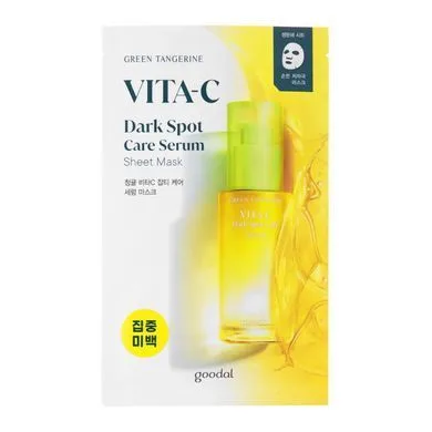 Goodal Green Tangerine Vita C Dark Spot Care Serum Mask – маска для освітлення і сяяння шкіри з вітаміном С 1 шт.