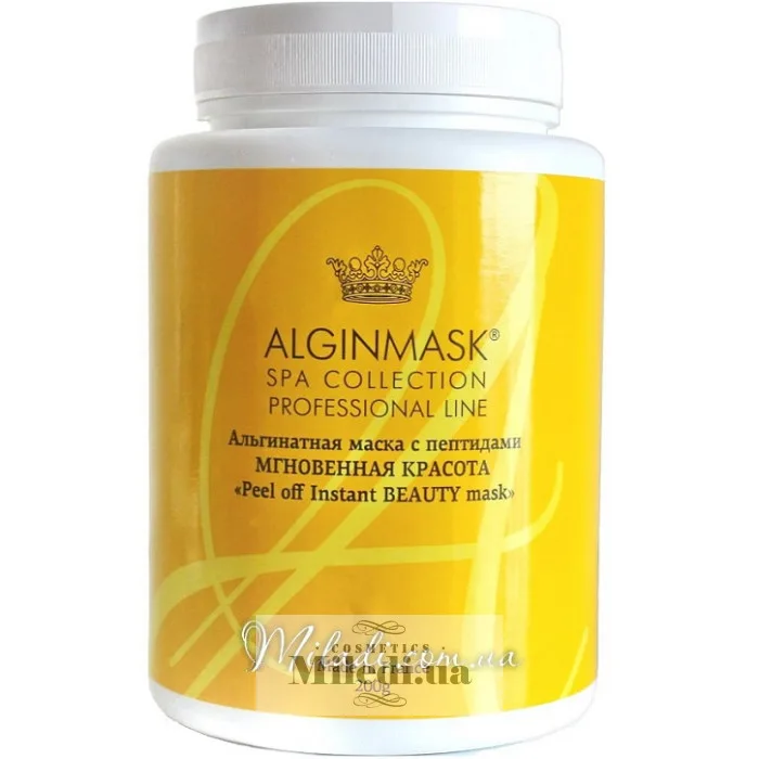 Альгінатна маска з пептидами Миттєва краса Elitecosmetic Alginmask Peel off Instant Beauty Mask