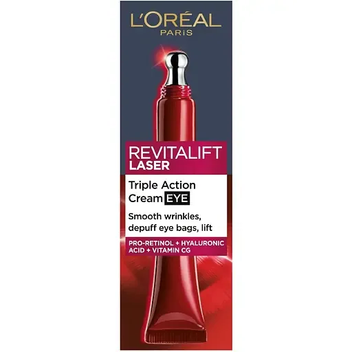 Крем для шкіри навколо очей L’Oréal Paris Revitalift Лазер х3 Регенеруючий глибокий догляд 15 мл (A9200902)